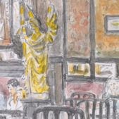 Brussel, cafe Cirio, 2015